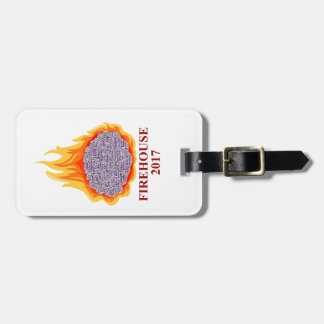 Flaming Brain Luggage Tag