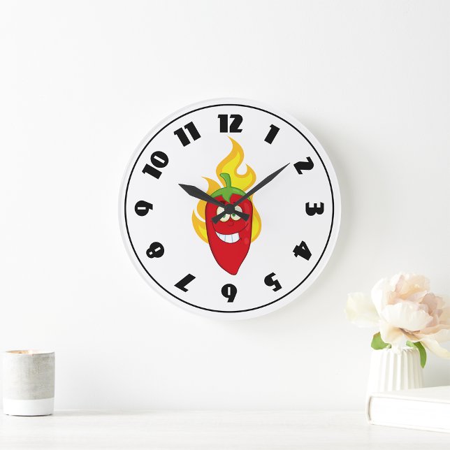 Flaming Chili Pepper Clock (Creator Uploaded)