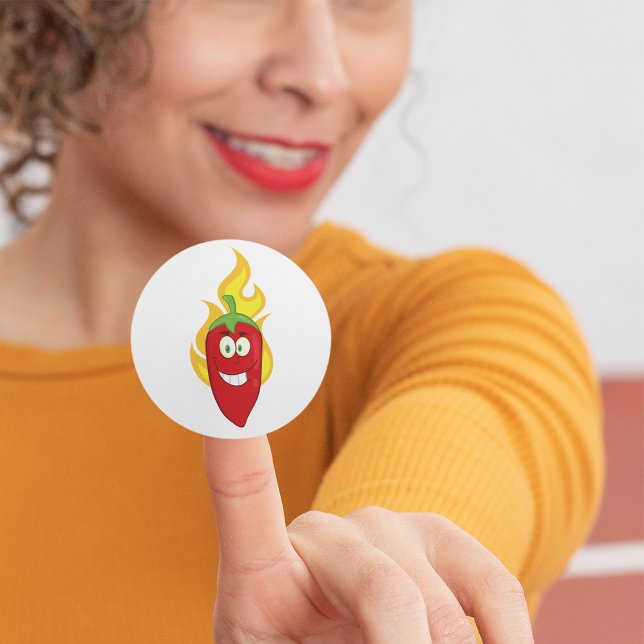 Flaming Chili Pepper Stickers (Creator Uploaded)