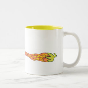 Flaming Chili Two-Tone Coffee Mug