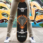 Flaming Cobra Snake Custom Name Skateboard<br><div class="desc">Flaming Cobra Snake Custom Name skateboard</div>