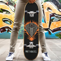 Flaming Cobra Snake Custom Name