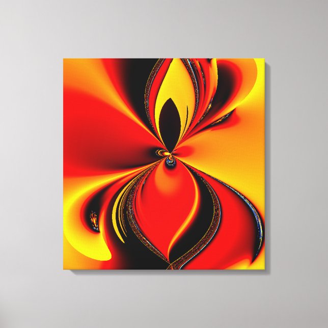 Flaming Colour Canvas Print Single to quad panel (Front)