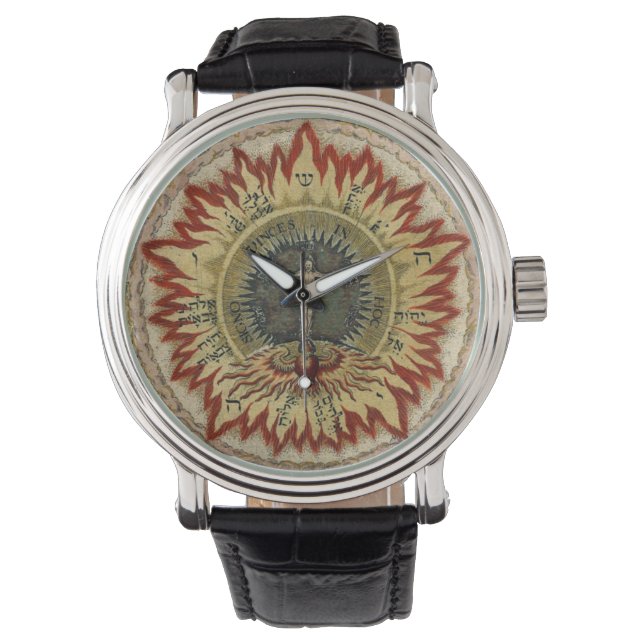 Flaming Cosmic Rose Watch (Front)
