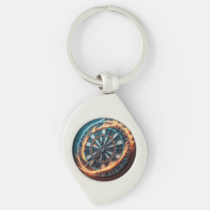 Flaming Dart Arena Ignite the passion of the Darts Keychain