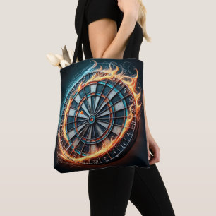 Flaming Dart Arena Ignite the passion of the Darts Tote Bag