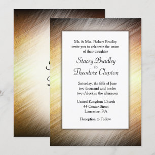 Flaming Desire Shine Wedding Invitation 5" x 7"