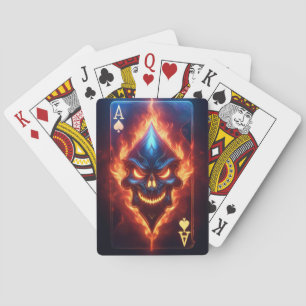 Flaming Devil Playing Cards