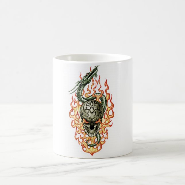 Flaming Dragon Magic Mug (Center)