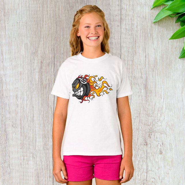 Flaming Eight Ball T-Shirt (Creator Uploaded)