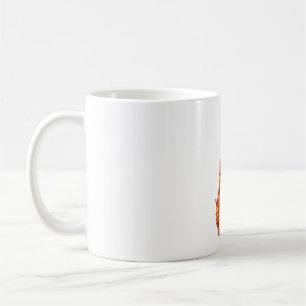 Flaming Electric Guitar Fire and Lightning Rock Mu Coffee Mug