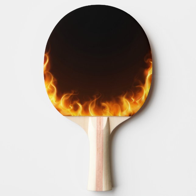 Flaming Fire Ping Pong Paddle (Front)