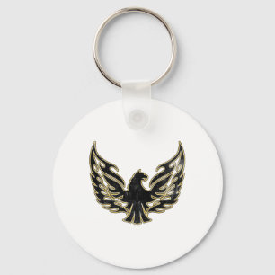 Flaming Firebird Keychain