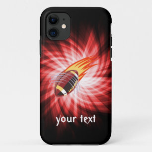 Flaming Football; Red iPhone 11 Case
