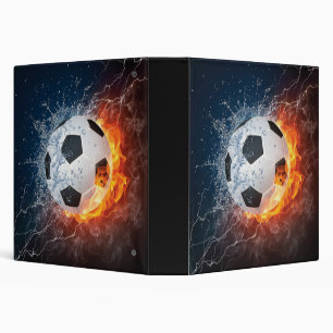 Flaming Football/Soccer Ball Throw Pillow Binder