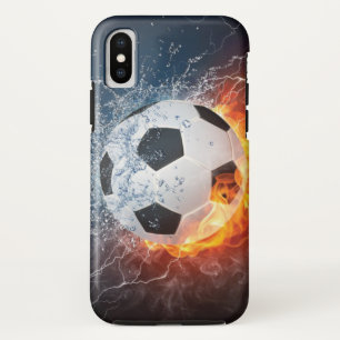 Flaming Football/Soccer Ball Throw Pillow Case-Mate iPhone Case