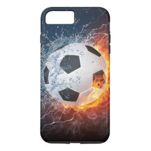 Flaming Football/Soccer Ball Throw Pillow Case-Mate iPhone Case