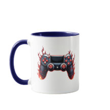 Flaming Game Controller for Console Gamers