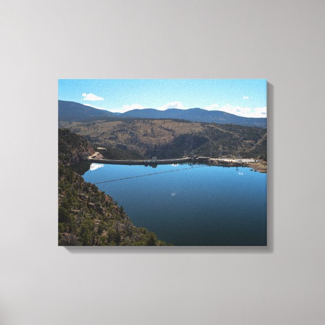 Flaming Gorge Lake Spillway Canvas Print (Front)