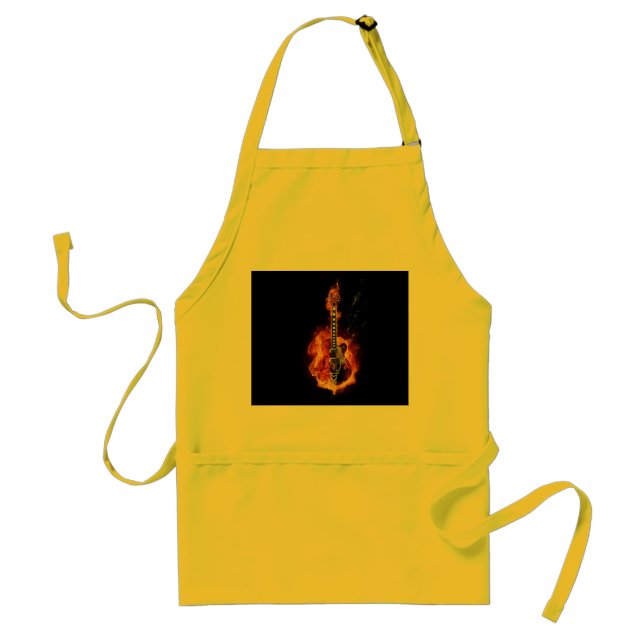 Flaming Guitar Apron (Front)