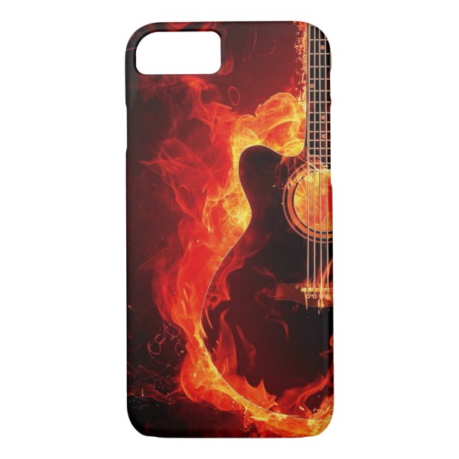 Flaming guitar Case-Mate iPhone case (Back)