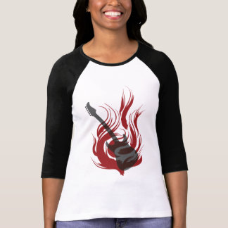 Flaming Guitar T-shirt