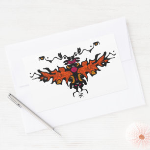 Flaming harpy colourful cool sketch v1 sticker