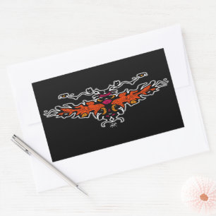 Flaming harpy colourful cool sketch v2 sticker