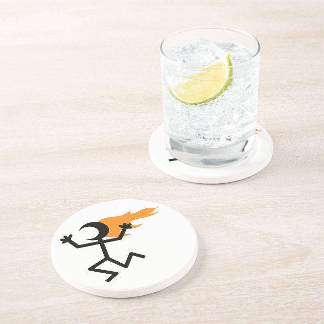 Flaming Head Coaster (Side)