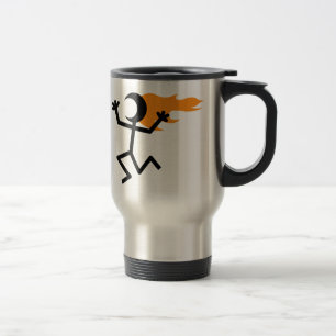 Flaming Head Travel Mug