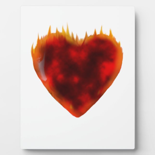 Flaming Heart Plaque (Front)