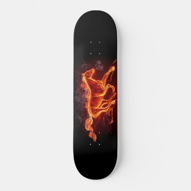 FLAMING HORSE SKATEBOARD (Front)