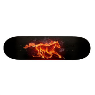 FLAMING HORSE SKATEBOARD