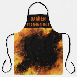 Flaming Hot Chef Flames Personalize Apron
