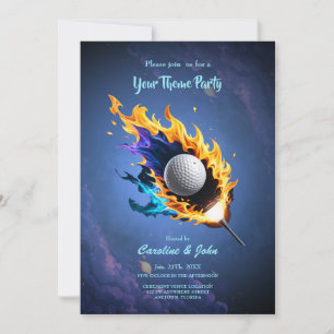 Flaming Intensity: The golf ball in action.  Invitation