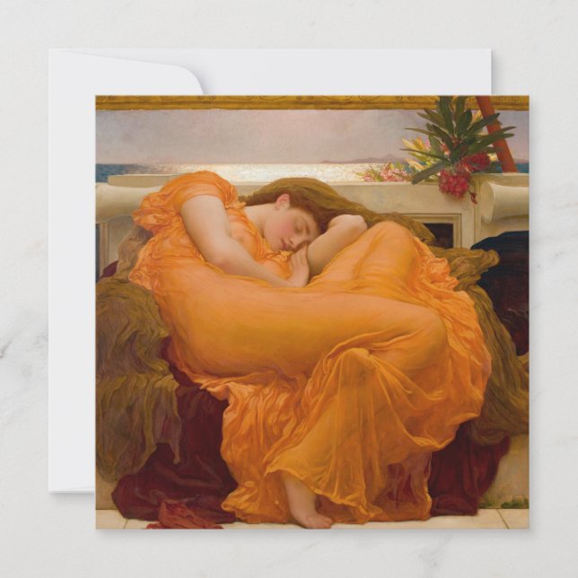 Flaming June (by Frederic Leighton) Card (Front)
