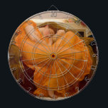 Flaming June (by Frederic Leighton) Dartboard<br><div class="desc">This design features a painting by the British artist Sir Frederic Leighton (1830–1896), who was famous for his works depicting historical, biblical, and classical scenes in an academic style. This painting shows a stunningly beautiful woman wearing a diaphanous red dress as she is curled up asleep. Some art historians have...</div>