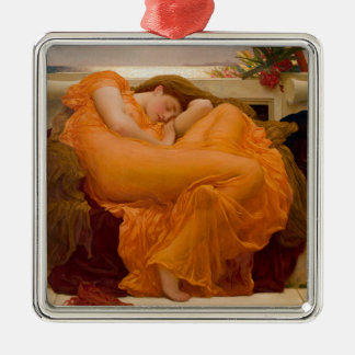 Flaming June (by Frederic Leighton) Metal Ornament