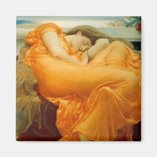 Flaming June by Frederick Leighton Magnet