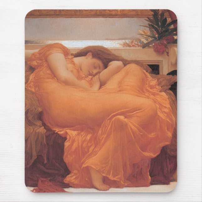 Flaming June by Frederick Leighton Mouse Pad (Front)