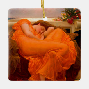 Flaming June by Lord Frederic Leighton Ceramic Ornament