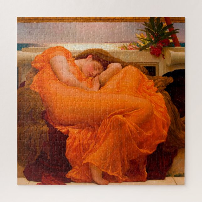 Flaming June by Lord Frederic Leighton Jigsaw Puzzle (Vertical)