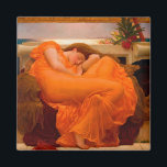Flaming June by Lord Frederic Leighton Magnet<br><div class="desc">Lord Frederic Leighton - Flaming June,  1895. Frederic Leighton,  1st Baron Leighton,  known as Sir Frederic Leighton between 1878 and 1896,  was a British painter,  draughtsman,  and sculptor. His works depicted historical,  biblical,  and classical subject matter in an academic style</div>