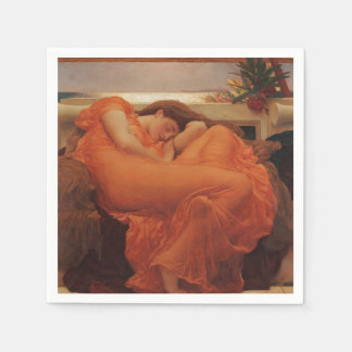 Flaming June by Lord Frederic Leighton Napkin