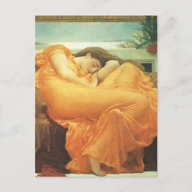 Flaming June by Lord Frederic Leighton Postcard (Front)