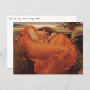 Flaming June by Lord Frederic Leighton Postcard