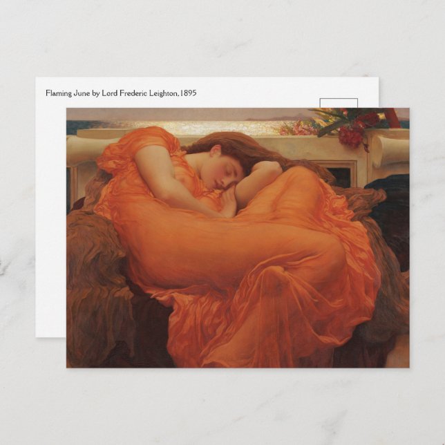 Flaming June by Lord Frederic Leighton Postcard (Front/Back)