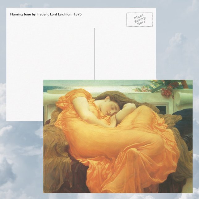 Flaming June by Lord Frederic Leighton Postcard (Creator Uploaded)