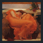 Flaming June Frederic Leighton Fine Art Print<br><div class="desc">Bask in the golden glow of Victorian Aestheticism with Frederic Leighton’s 1895 masterpiece, "Flaming June." Renowned as one of the most iconic images in art history, this painting features a sleeping woman in a vibrant, shimmering orange gown that cascades with exquisite translucent folds. Set against a Mediterranean sunset, it evokes...</div>