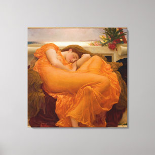 Flaming June - Frederic Lord Leighton Canvas Print